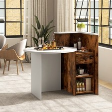 Reception Desk Front Counter Desk 120x70x100cm-White