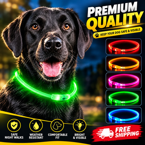 Light dog collar pet - up,