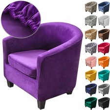 High Stretch Velvet Club Chair