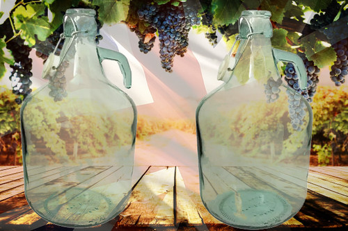 Set glass demijohn - set,