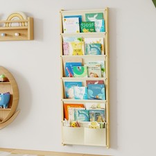 Wood 6-Tier Wall Mounted Kids