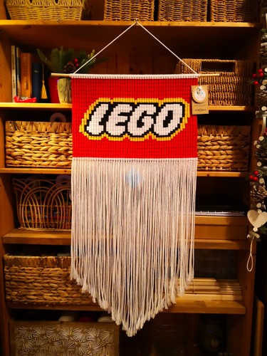 Lego macrame wall hanging - lego,