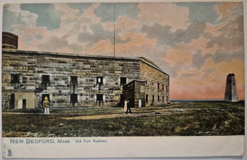 Vintage postcard old fort - vintage,
