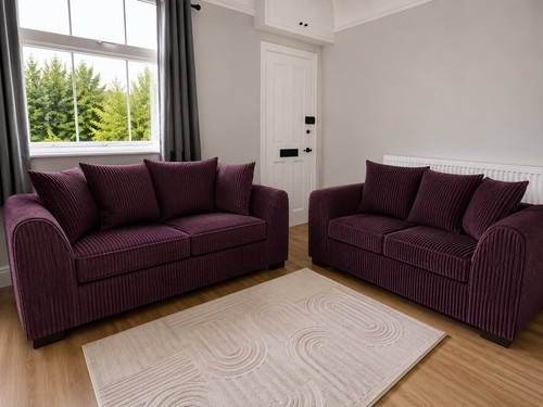 Seater dylan sofa set plum - 3,