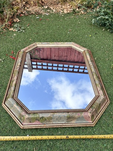 Large octagonal floral gilt - octagonal,