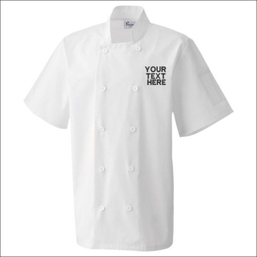 Personalised embroidered chefs - embroidered,