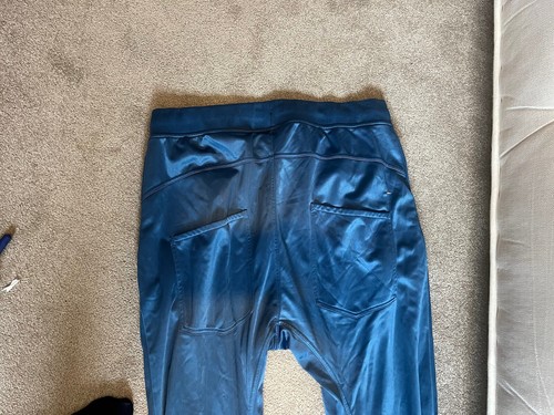 Mens fly53 blue glossy joggers - fly53,
