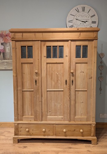 Antique pine victorian triple - antique,
