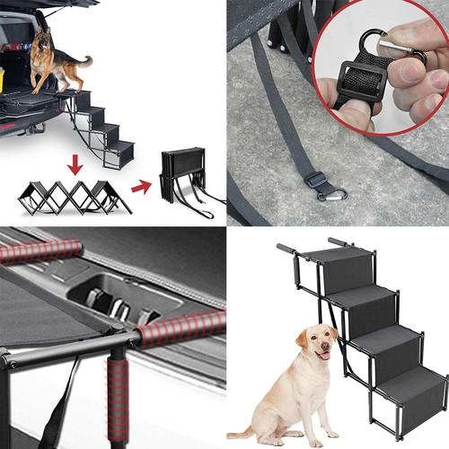 Folding dog pet steps ramp - us,