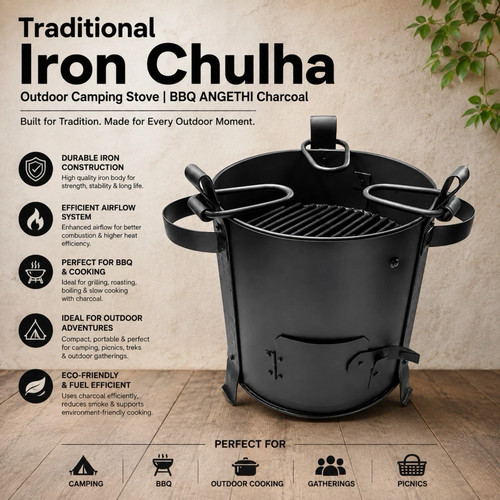 Traditional iron chulha - traditional, |