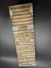 Vintage Copper Letterpress