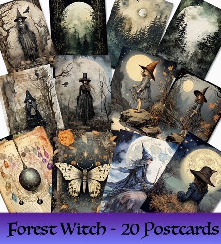 Forest witch vintage - forest,