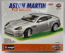 Burago Aston Martin 2002 V12 Vanquish 1/18 Model Kit Metal (NEW & SEALED)