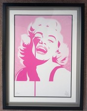 PURE EVIL Limited Edition Print ‘LAUGHING MARILYN MONROE’ – PINK