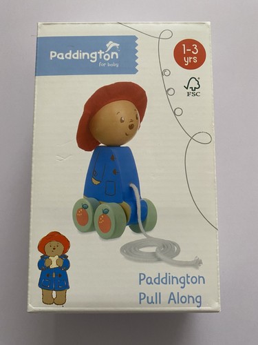 Wooden pull along - pull, paddington