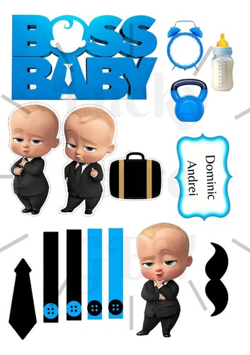 Boss baby edible - boss, cake