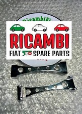 Classic Fiat 500 Engine Bonnet Lid Opening Brackets Metal Chrome New