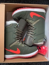 Nike Vapen Women's Snowboard Boots in Khaki and Orange Colourway UK Size 4