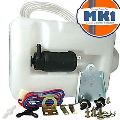 Windscreen washer bottle - washer, motor