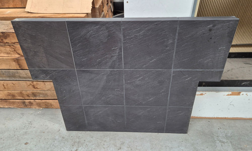 Slate fireplace hearth - fireplace,
