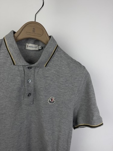 Moncler men grey polo - moncler,