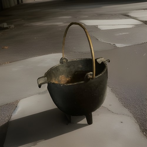 Vintage miniature cast iron - miniature,