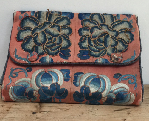 Silk lotus embroidered - lotus,