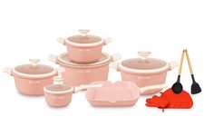 Granite Cookware Set 16 Piece Non-Stick Pots & Pans – Induction Safe – UCC LIFE