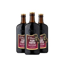 St. Peters Brewery Plum Porter 5% ABV 3 x 500ml Bottles – Dark & Fruity