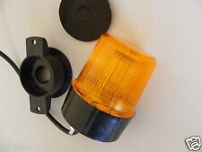 Yellow Recovery LED Strobe Light Orange Flashing Beacon Truck Tractor Boat HGV