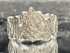 Masonic Ring SZ 12 Sterling