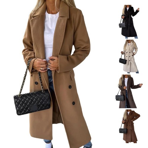 Women long woolen - long, jacket