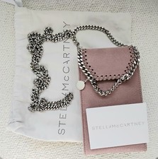 STELLA McCartney Pink Eco Fabric FALABELLA small phone crossbody bag 