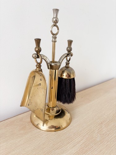 Vintage brass fire - brass,