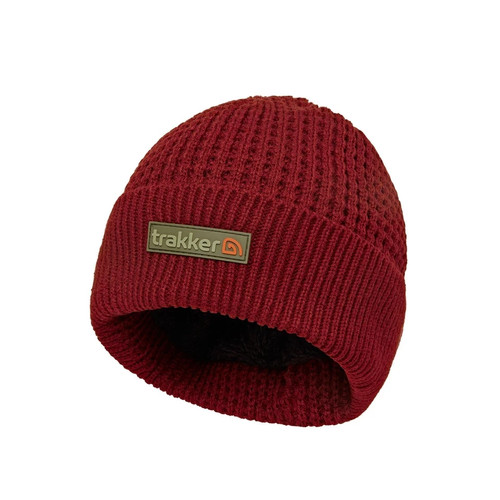 Trakker plum textured beanie - plum,