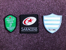 Rugby Union sew on patches / badges x 3
