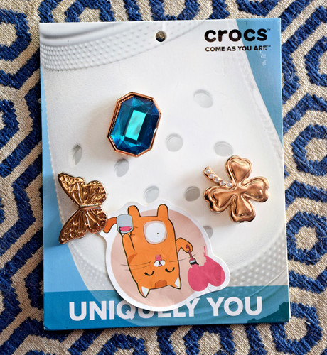 Crocs jibbitz gold aqua shoe - crocs,