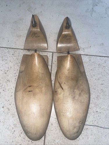Pair vintage antique wooden - pair,
