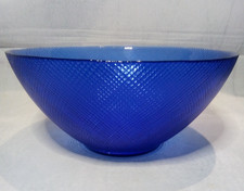 A Cobalt Blue Art Glass Salad