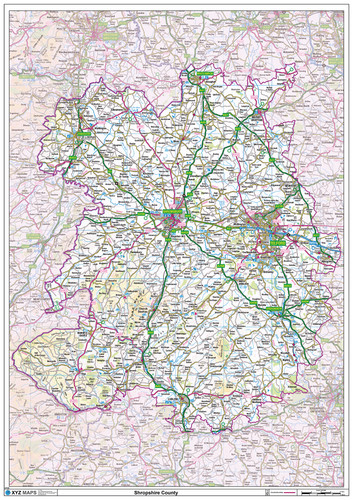 Shropshire ceremonial county - shropshire,
