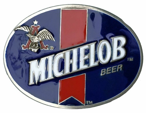 Budweiser michelob belt buckle - budweiser,