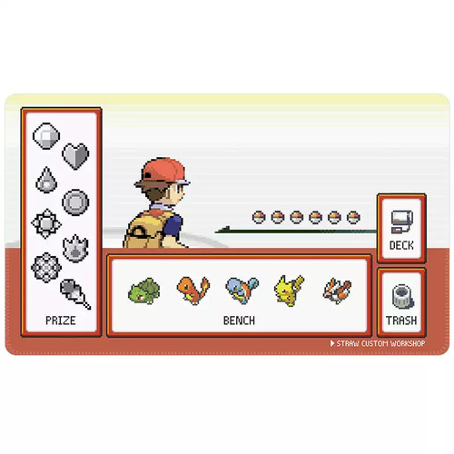 Pokémon playmat with - pokémon, zones