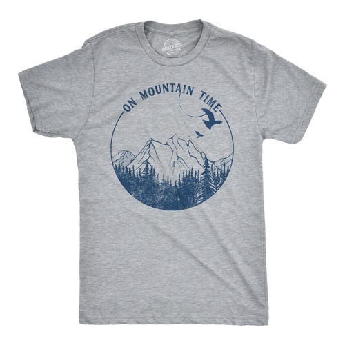 Mens mountain time shirt - mens,