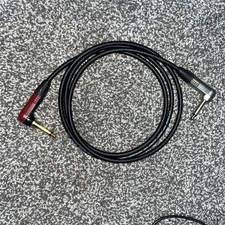 Neutrik Silent Right Angled 1/4" 6.35mm Jack Plug Guitar Connector 1.5 Meters