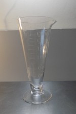 1 Vintage 8" Glass Conical Measuring Jug