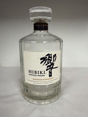 Suntory whiskey bottle - bottle, hibiki