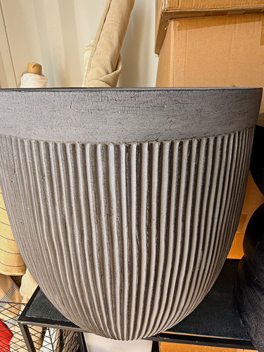 Large grey ribbed - large,