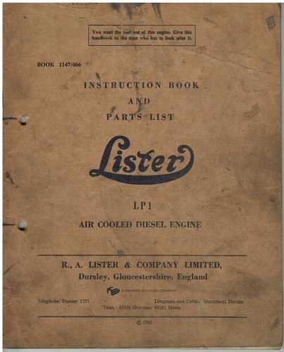 Lister lp1 industrial - industrial, diesel