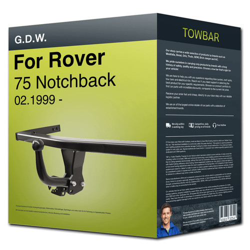 Towbar fixed for rover 75 - towbar,