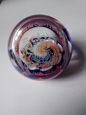 Caithness Glass Paperweight Queen Elizabeth II Diamond Jubilee   1952-2012